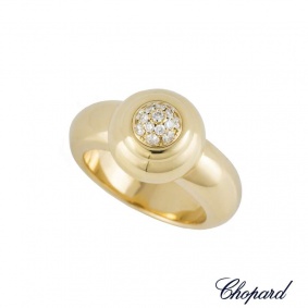 Chopard 18k Yellow Gold Diamond Set Dress Ring 92/2463-550